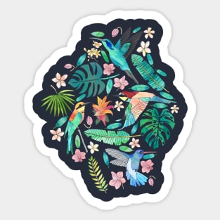 Birds in Bohemian Paradise Sticker